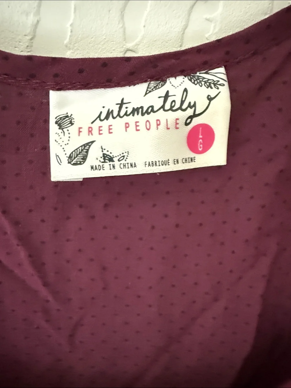 💜 Free People Intimately Plum Dress - Large
